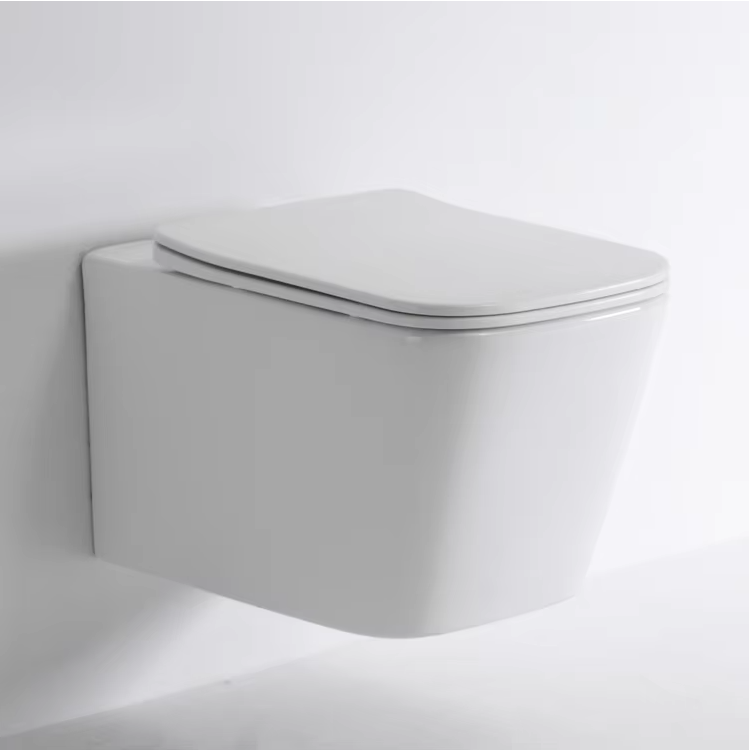 2440D Rimless Wall Hung Toilet - Space-Saving, Quiet Flush, Water-Efficient Ceramic Commode