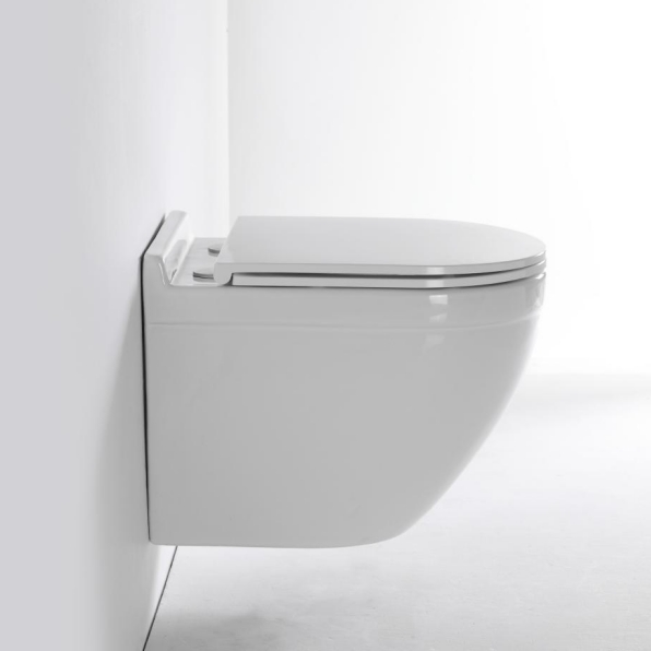 Modern Wall-Hung Toilet 2442E - Space-Saving, Silent, and Water-Efficient