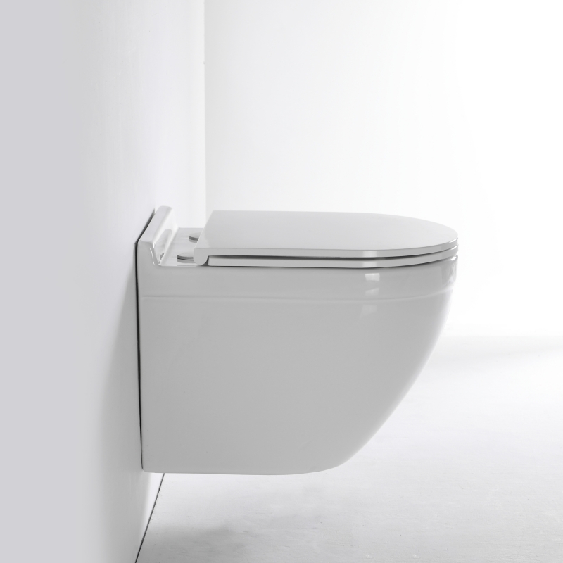 2442E WC Suspendu à Super Vortex – Toilette Murale Céramique Moderne à Réservoir Caché