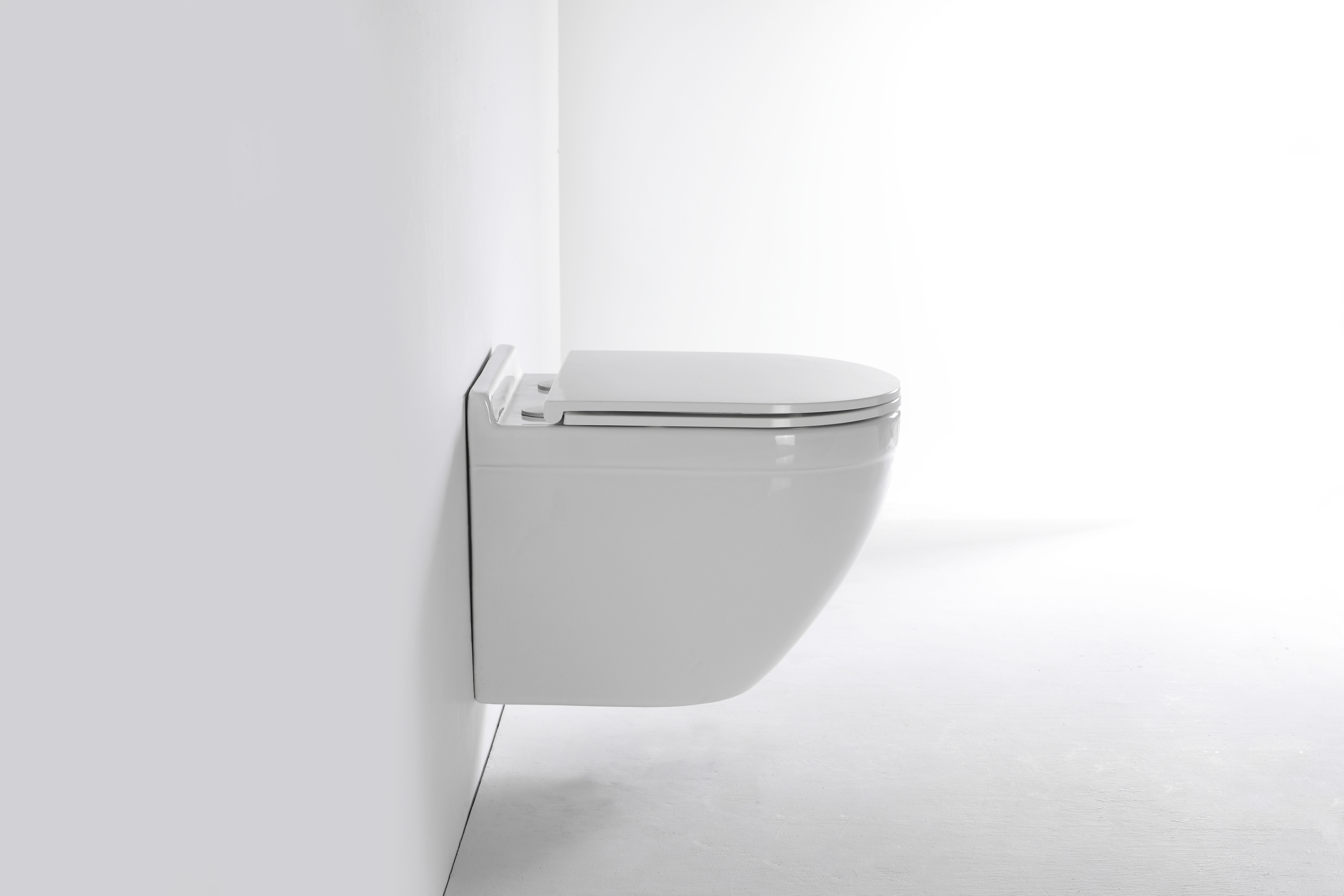 Modern Wall-Hung Toilet 2442E - Space-Saving, Silent, and Water-Efficient