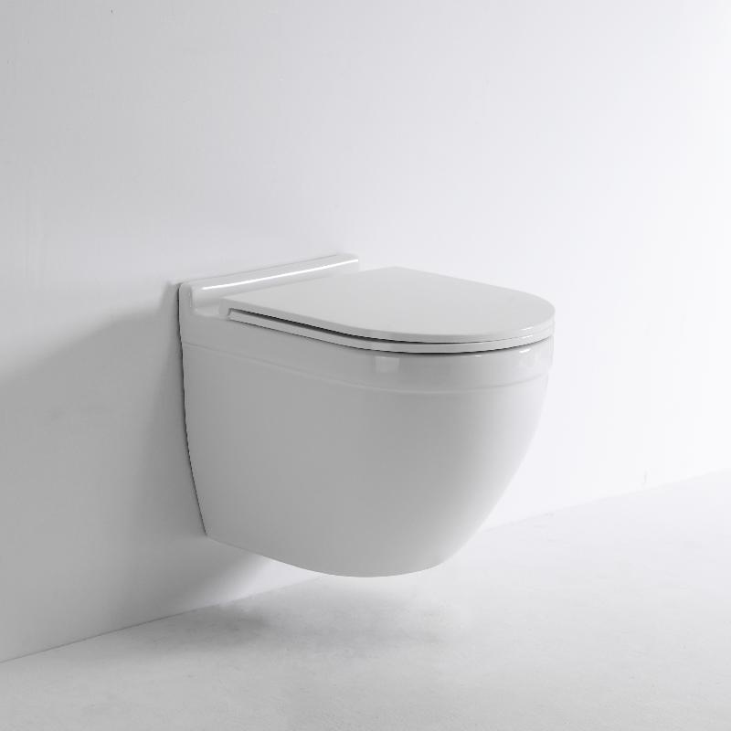 2442E Modern Ceramic Wall Hung Toilet | Durable & Quiet Flush