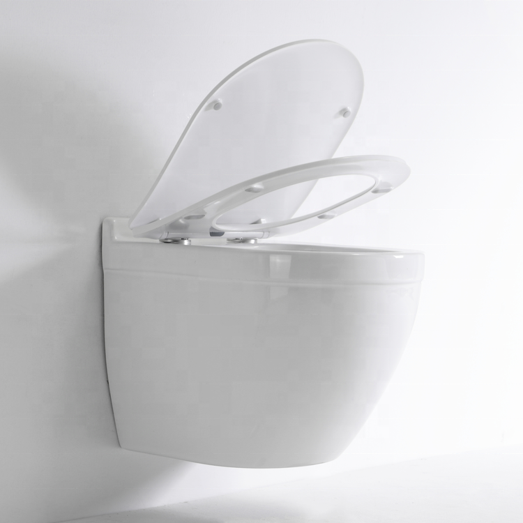 Modern Ceramic Wall Hung Toilet 2442D – Soft Close, Slim, Water-Efficient