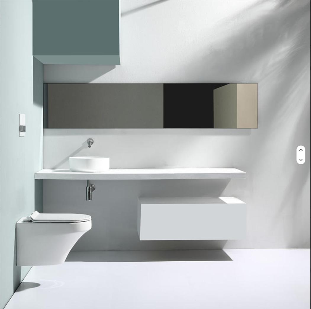 BF2462A Wall-Hung Ceramic Toilet with 4.5L Washdown Flushing and Soft-Close UF Seat