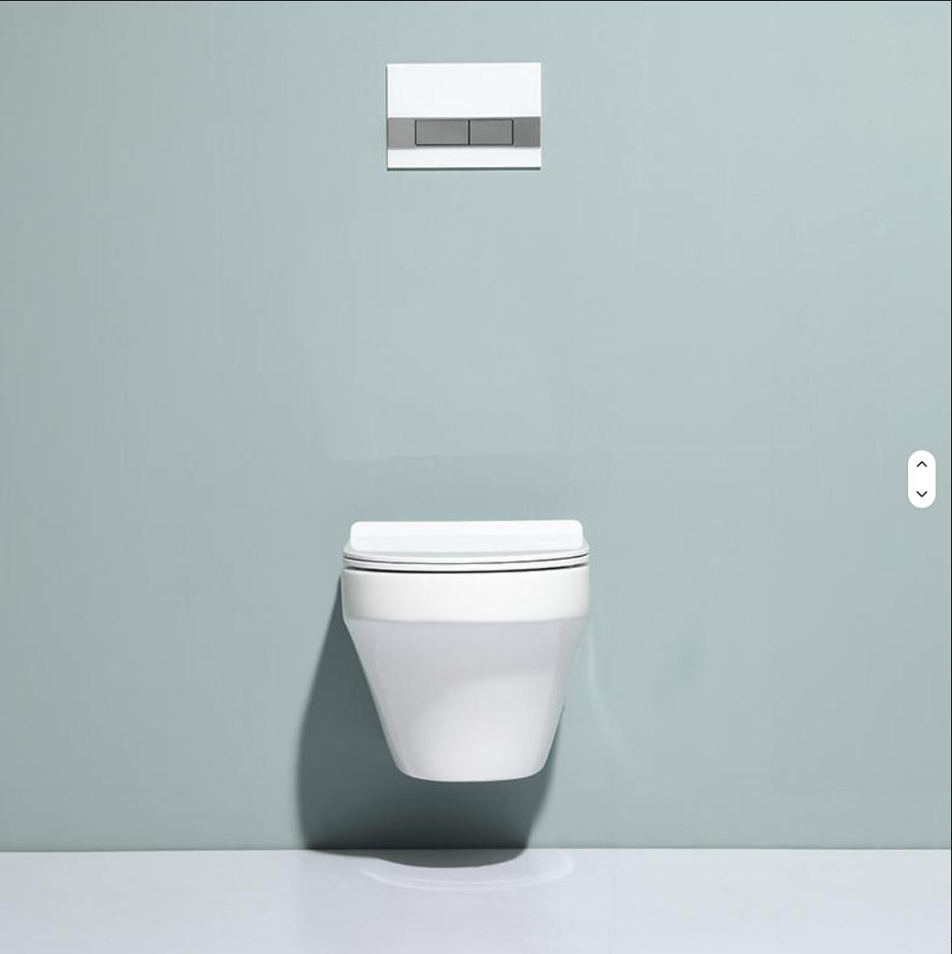 BF2462A Wall-Hung Ceramic Toilet with 4.5L Washdown Flushing and Soft-Close UF Seat