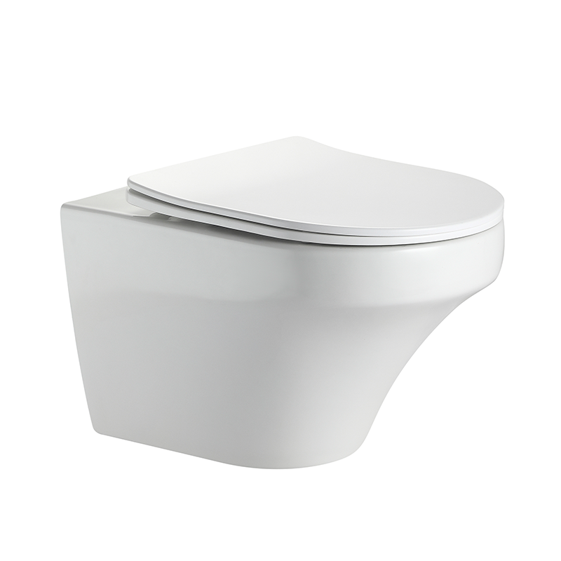 Contemporary Wall-Hung Toilet – Model 2462, Slim Seat, Minimalist Design, Eco Flush WC