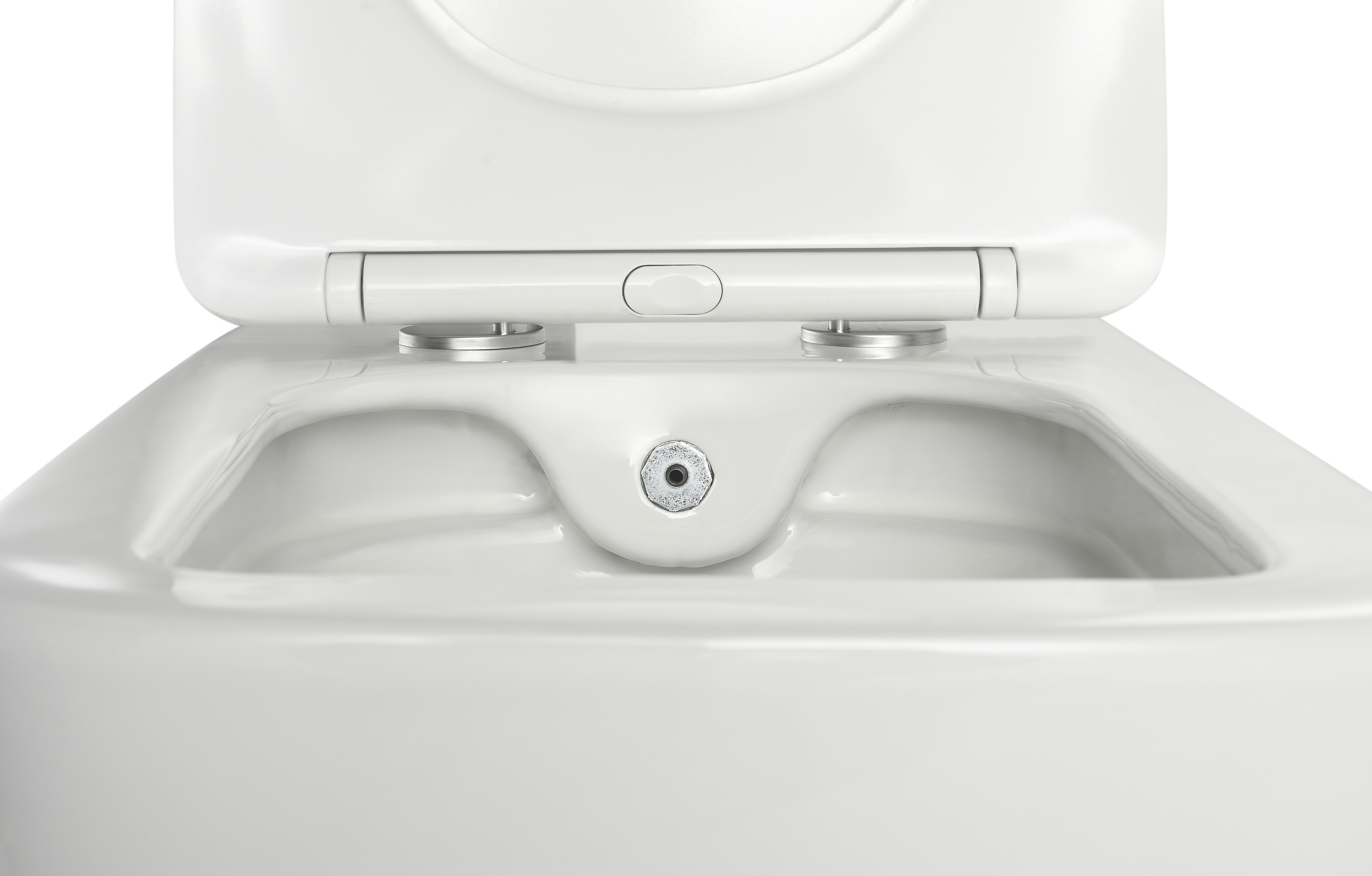 2467D-BD Rimless Wall Hung Toilet with Built-in Bidet Shower – Quiet, Hygienic & Space-Saving