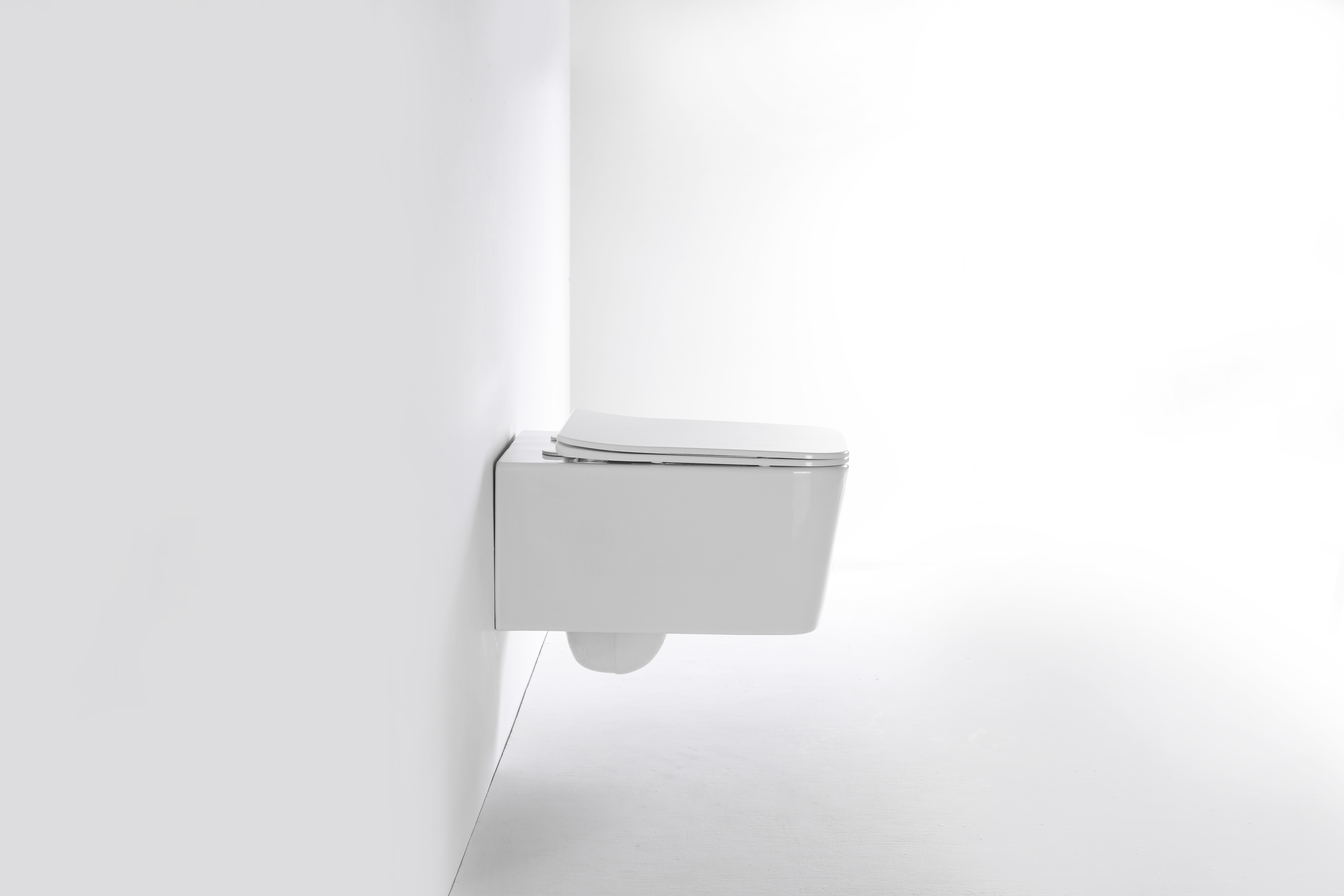 Rimless Wall Hung Toilet 2467D | Modern Square Ceramic Toilet