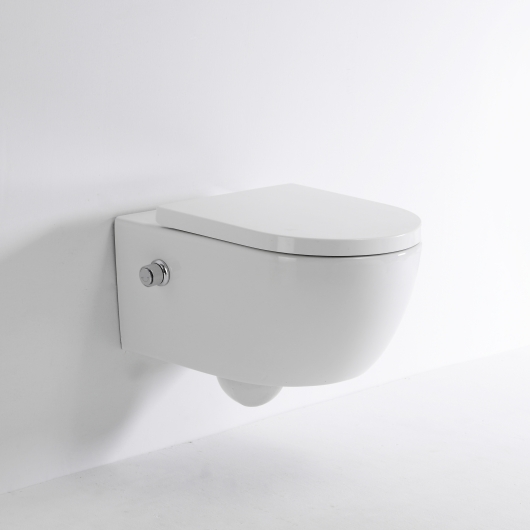 Toilette Suspendue avec Bidet Intégré 2468D-BD | WC Céramique Compact et Intelligent