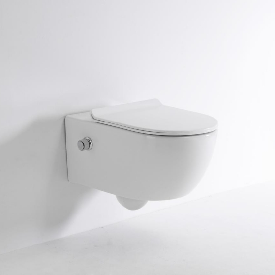 Modern Bidet Wall-Hung Toilet 2468A-BD – Hygienic & Water-Saving Ceramic WC