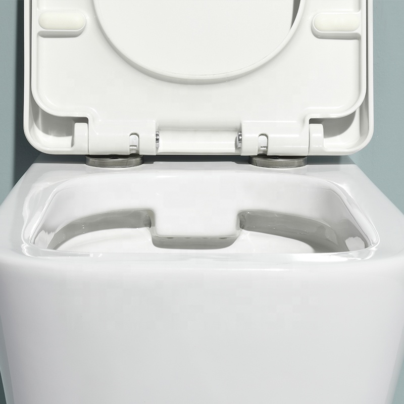 Modern Minimalist Wall-Mounted Bathroom Vanity Set | Floating Toilet + Counter Basin + Mirror Cabinet