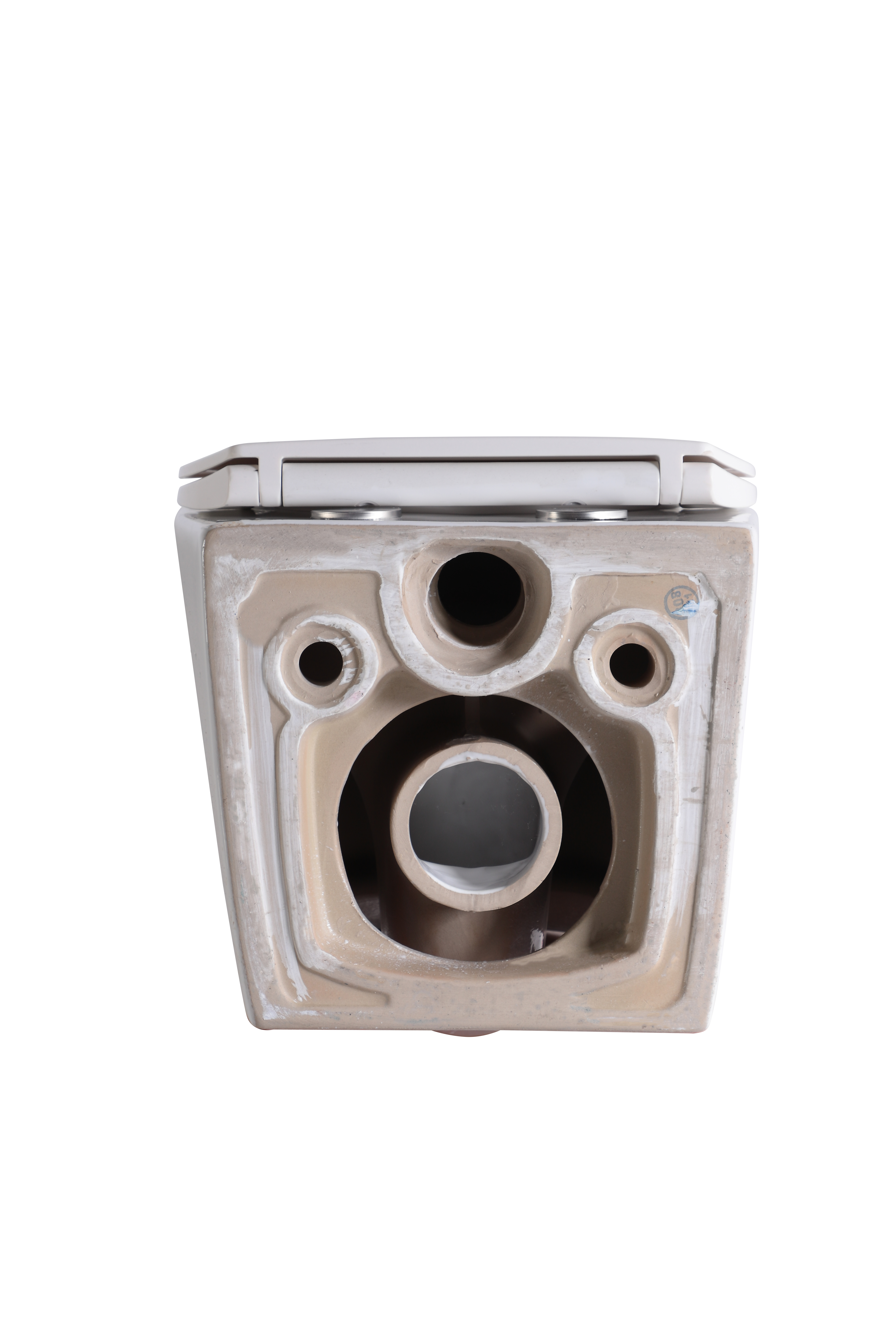 Wall-Hung Toilet 2475D - Oval Design, Soft Close Seat, Water-Saving Dual Flush