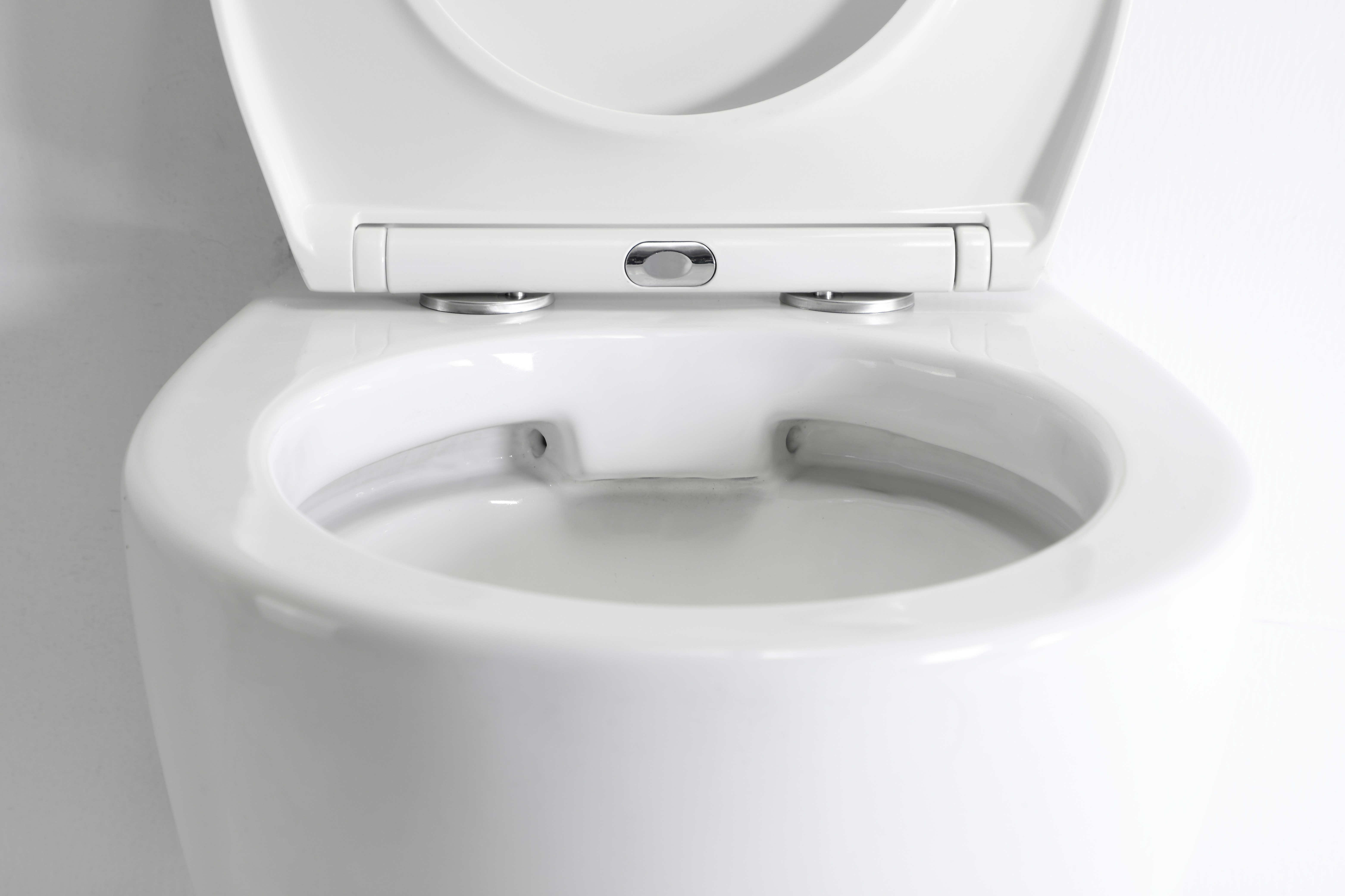 Wall-Hung Toilet 2475D - Oval Design, Soft Close Seat, Water-Saving Dual Flush