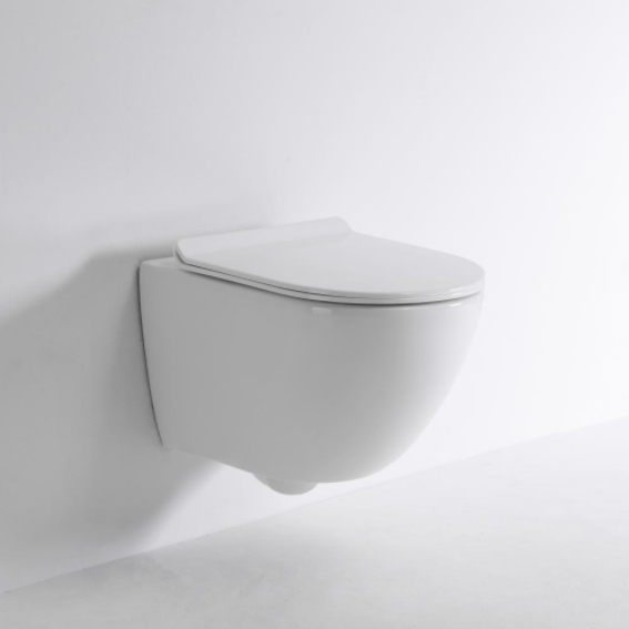 Toilette Murale 2478A – WC Suspendu Céramique Moderne Compact