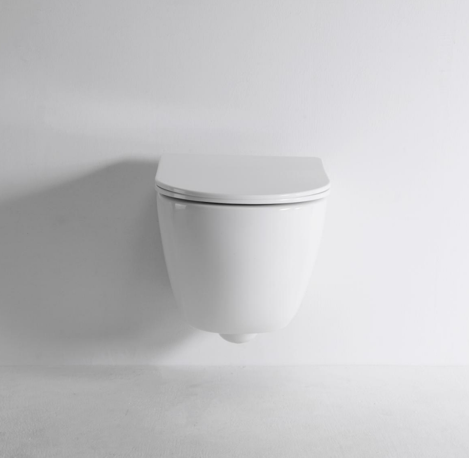 Model 2478D White Wall Hung Toilet – Modern Floating Ceramic WC