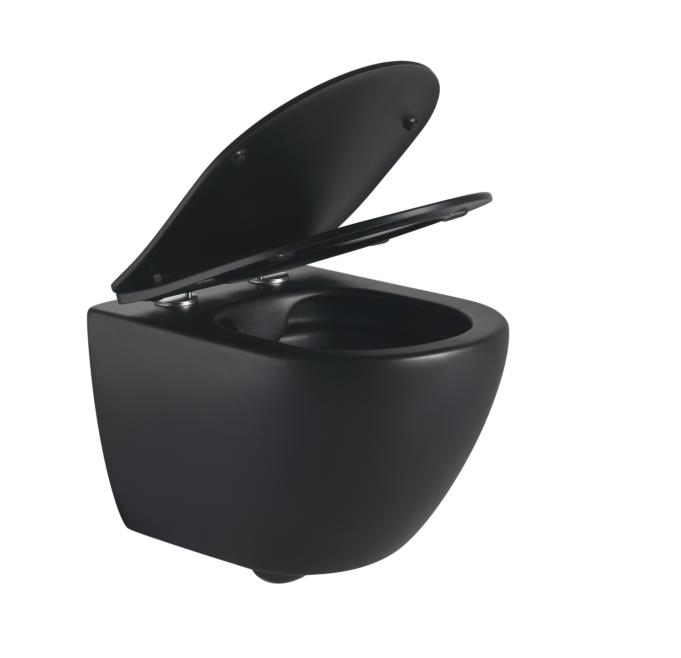 Matte Black Wall-Hung Toilet 2478 – Elegant, Space-Saving, Rimless Design