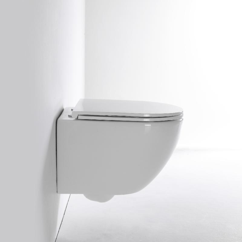 Quiet and Powerful Flushing Ceramic Wall Hung Toilet - Model BF2478E