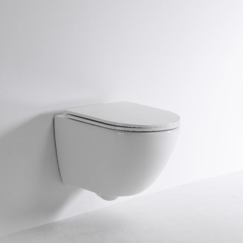 Quiet and Powerful Flushing Ceramic Wall Hung Toilet - Model BF2478E