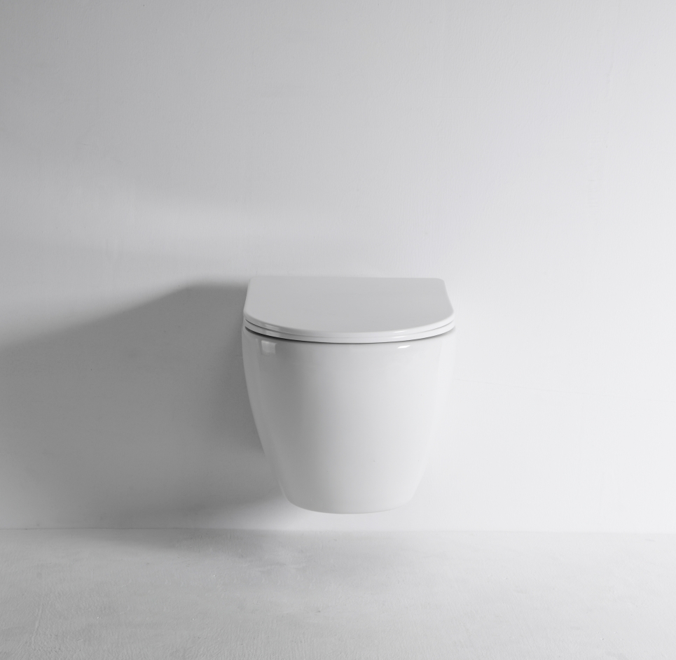 Model 2479D Podwieszana toaleta ścienna – nowoczesna ceramiczna miska WC oszczędzająca miejsce