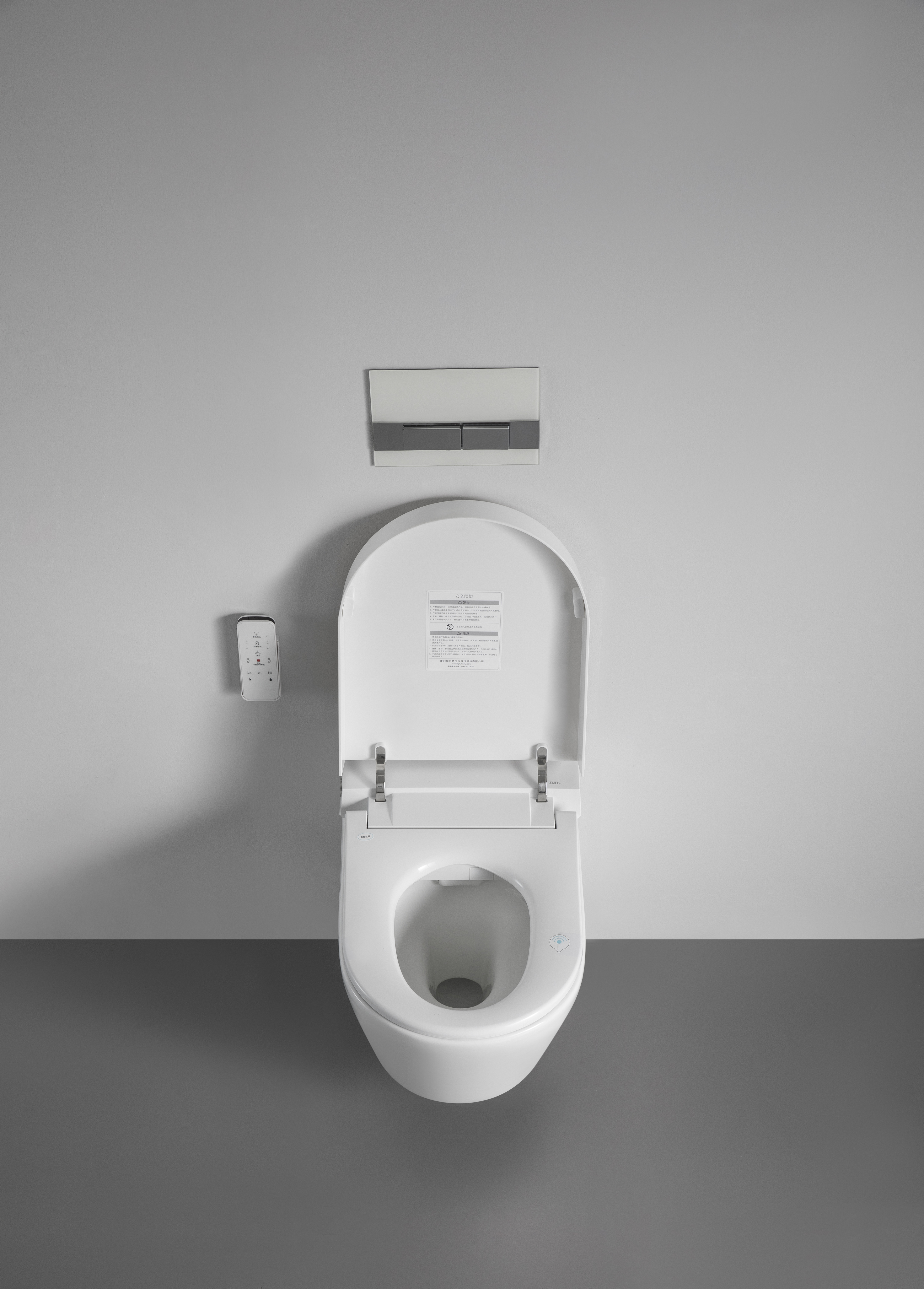 WC sospeso intelligente 2497 con funzione bidet, riscaldamento e scarico super vortex