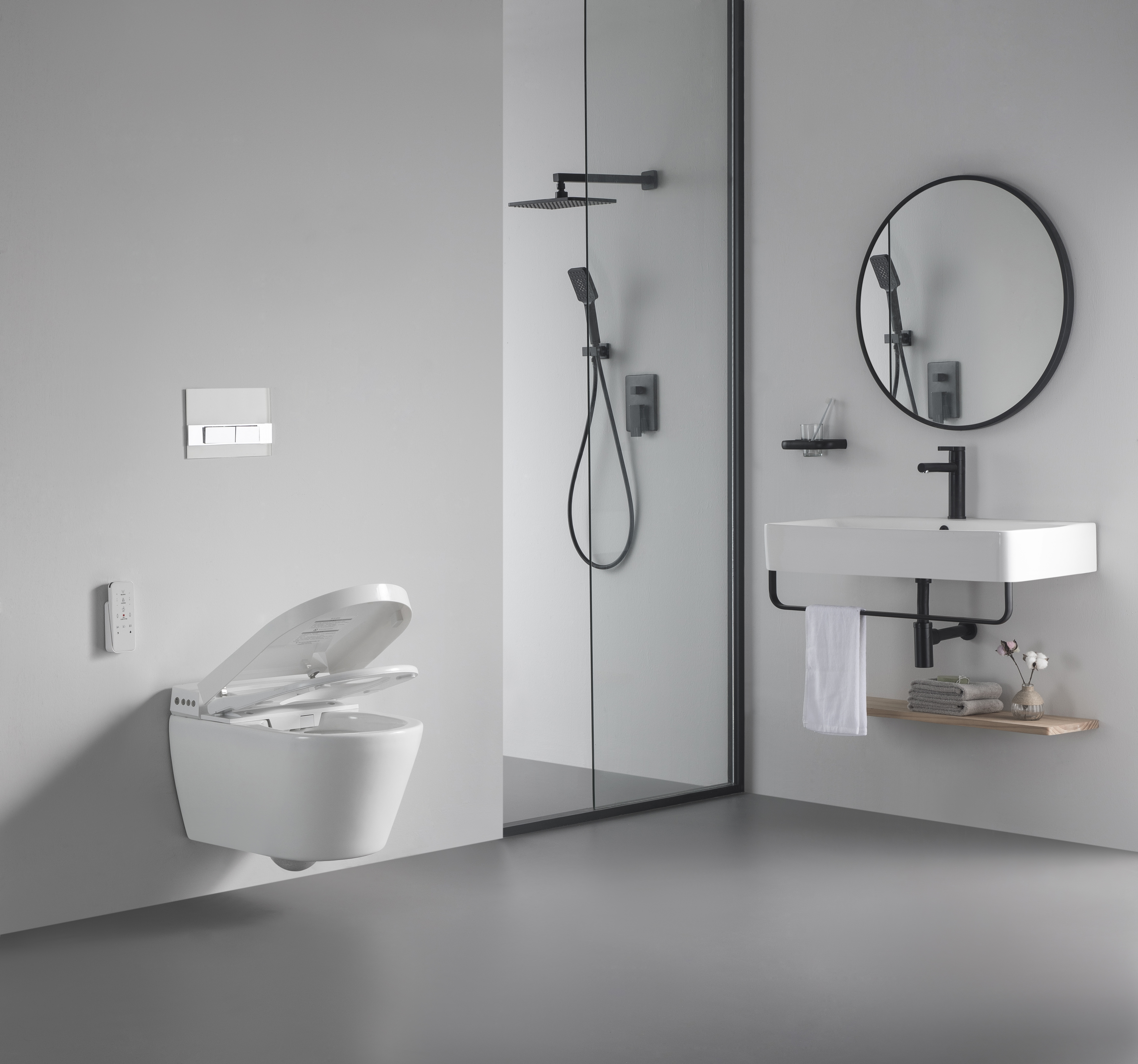 BF2497 Intelligente Wandtoilette mit modernen Funktionen