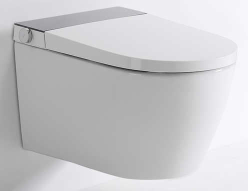 BF2499 Smart Wall Hung Toilet with Sensor Auto Flushing Remote Control Bidet