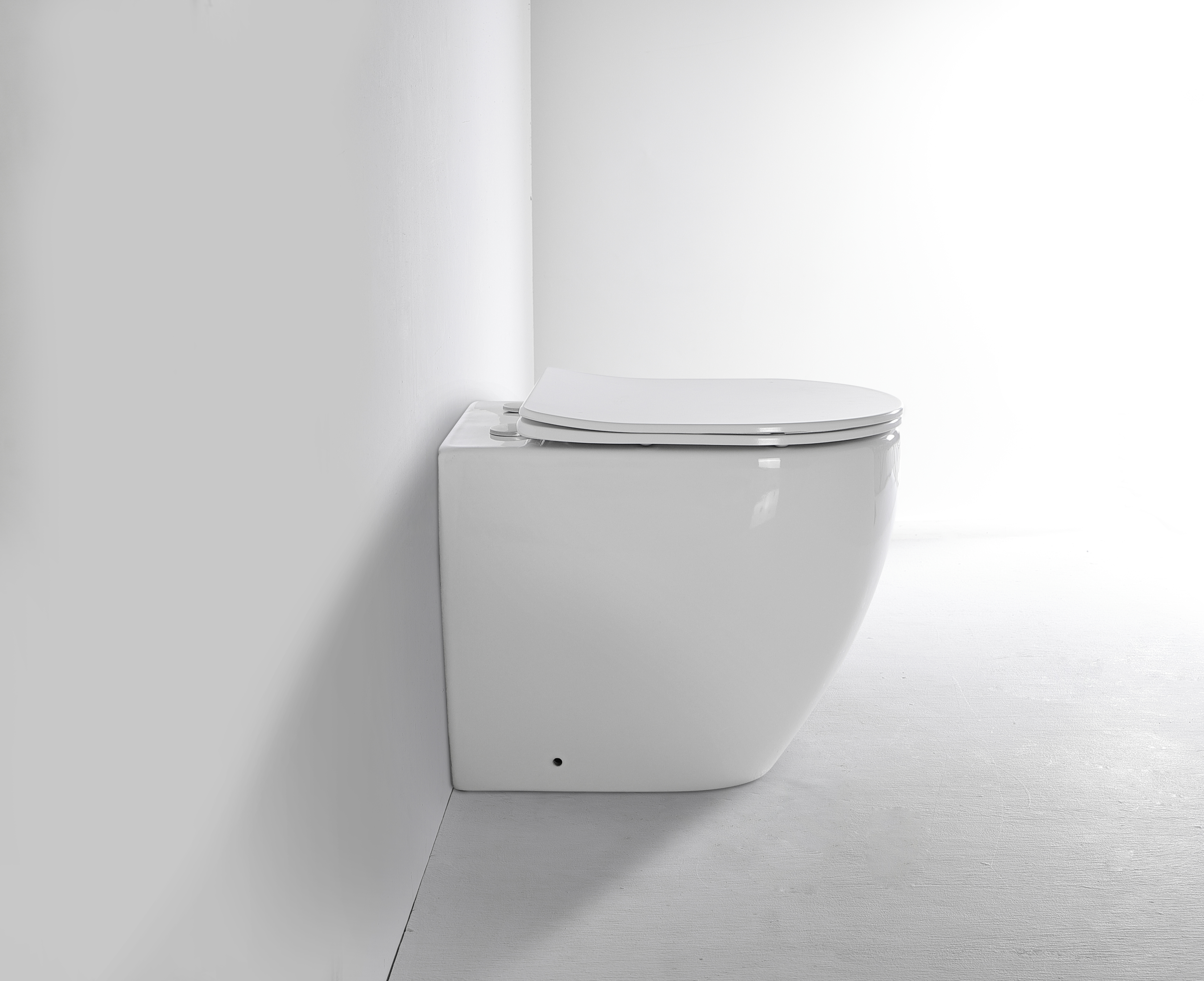 Modern Wall Hung Toilet 2518 with Soft-Close Seat and Rimless Design