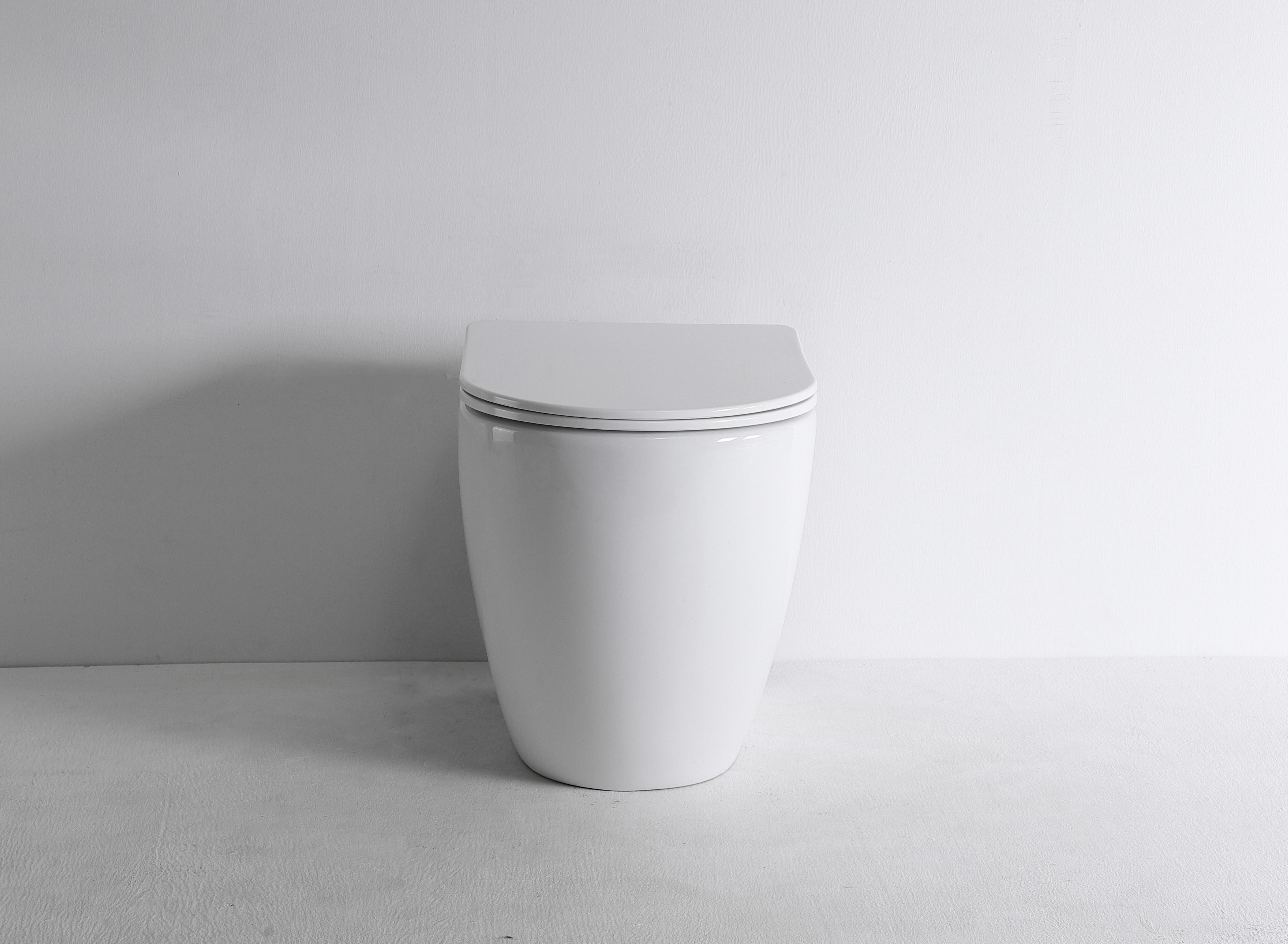 Modern Wall Hung Toilet 2518 with Soft-Close Seat and Rimless Design