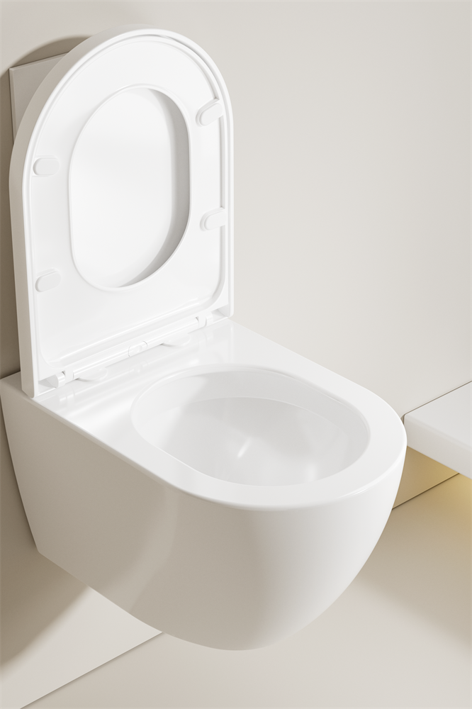 BF2417 Wall Hung Toilet Ceramic Nano Self-Cleaning Wall Mounted Toilet 3/6L CE ROHS Certified