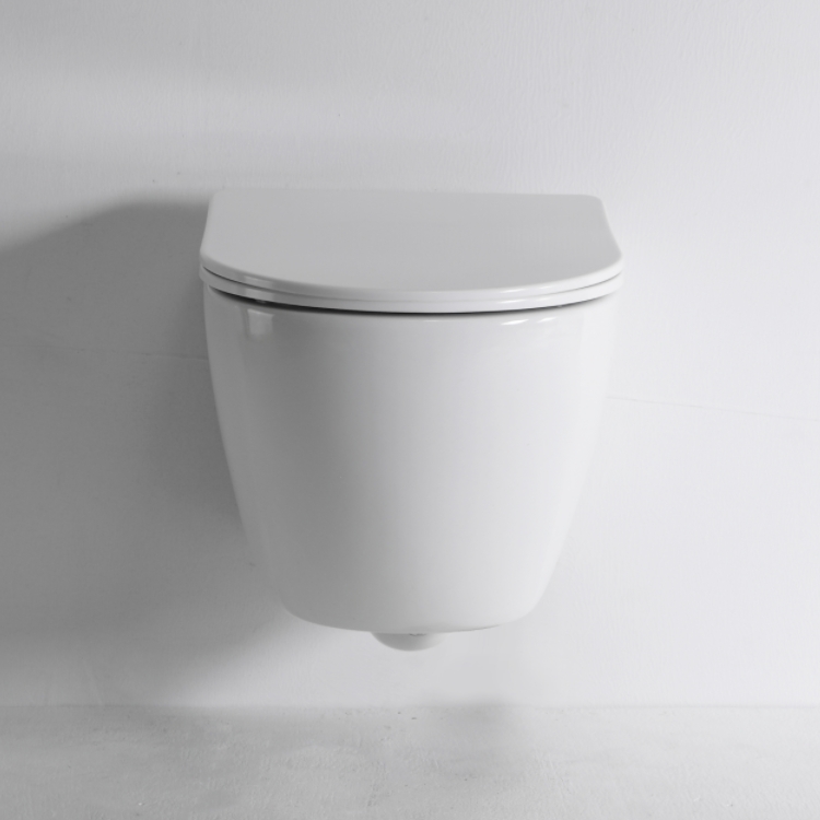 BF2418 Wall-Hung Toilet – Washdown Flushing, Soft Close UF Seat, 4.5L Water Consumption