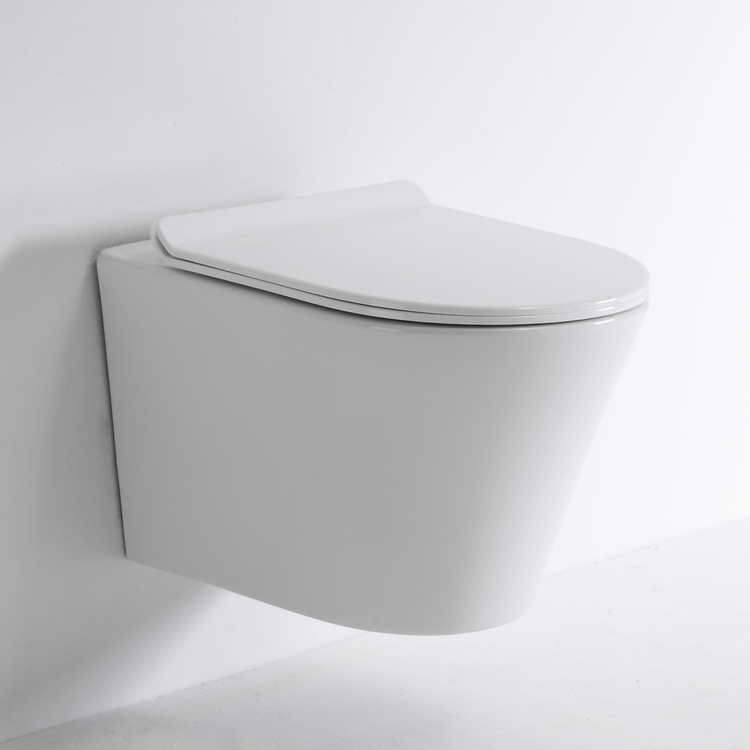 2419A Contemporary Wall-Hung Toilet – Minimalist Design & Quiet Flush WC