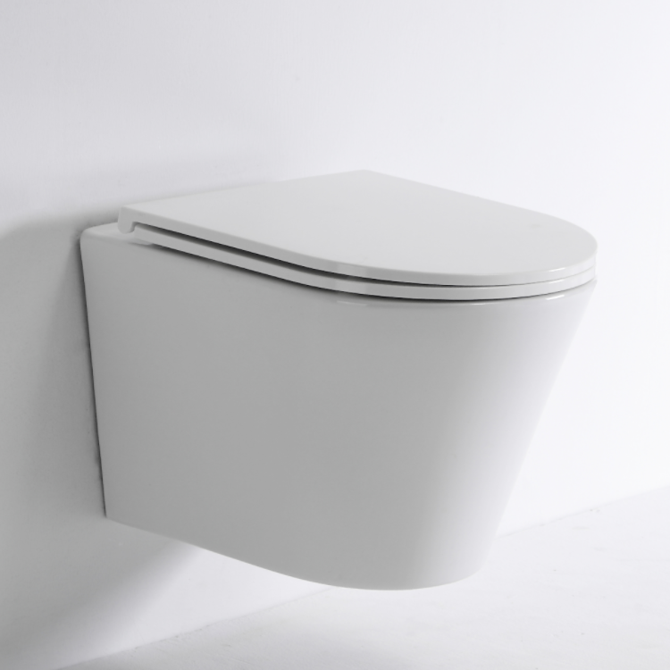 2419E Wandcloset met Turbo Spoeling – Compact Keramisch Toilet met Stil Mechanisme