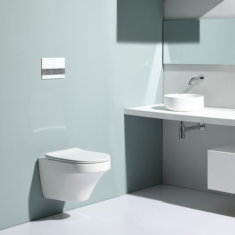 Wall-Hung Toilet 2462D – Modern Slim Ceramic Bathroom Fixture