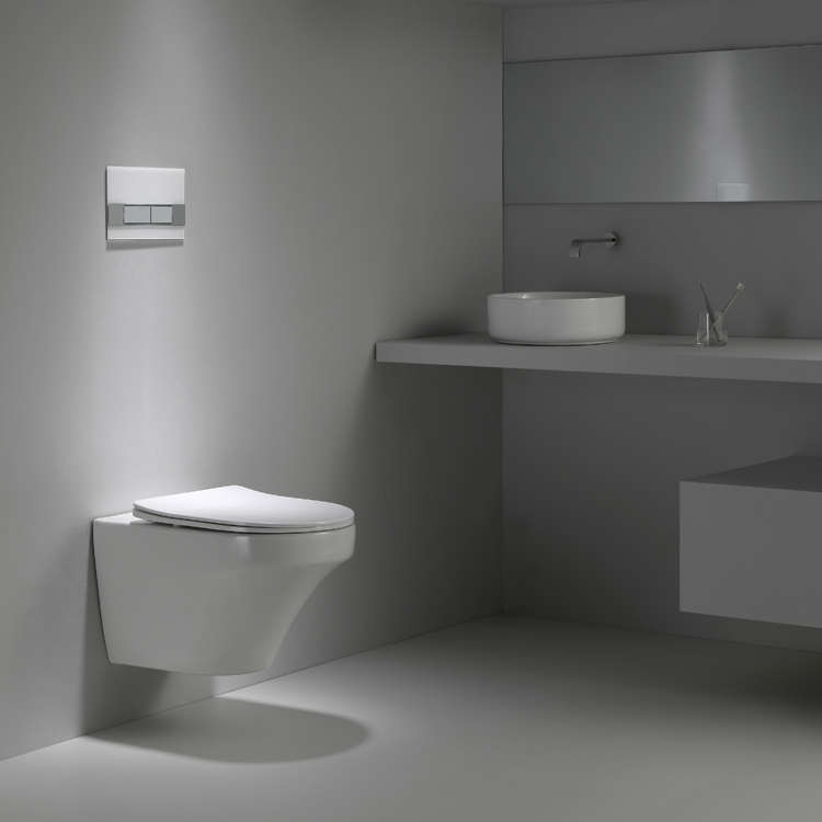 Wall-Hung Toilet 2462D – Modern Slim Ceramic Bathroom Fixture