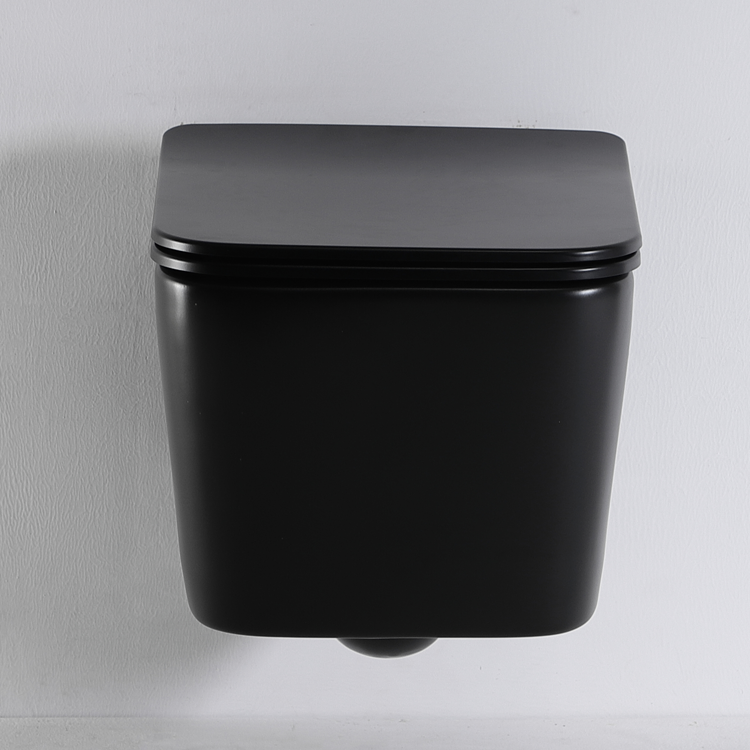 2467DB-MATT Rimless Wall Hung Toilet - Matte Black