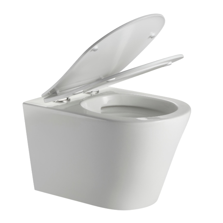 Toilette suspendue rimless 2490D en céramique moderne et efficace