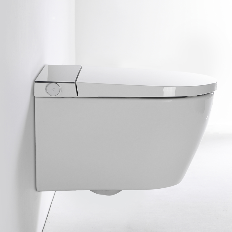 BF2499 Smart Wall Hung Toilet with Sensor Auto Flushing Remote Control Bidet