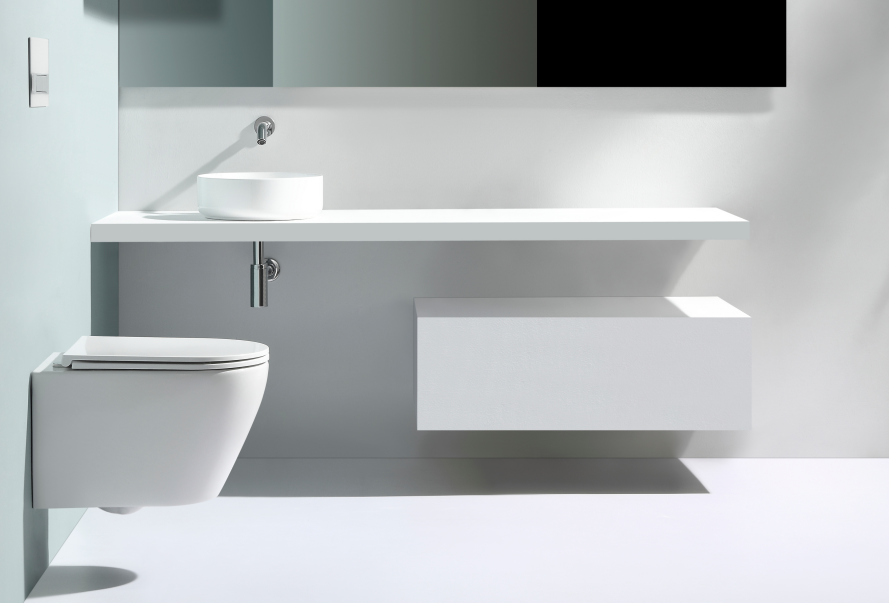 2476E Rimless Wall Hung Toilet – Space-Saving, Hygienic, Quiet Flush