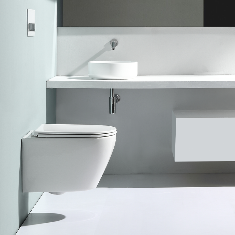 2476E Rimless Wall Hung Toilet with Hygienic Design