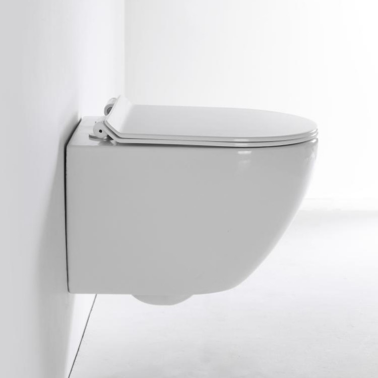 Vortex Wall Hung Toilet 2418A – Modern Rimless Water-Saving Ceramic WC