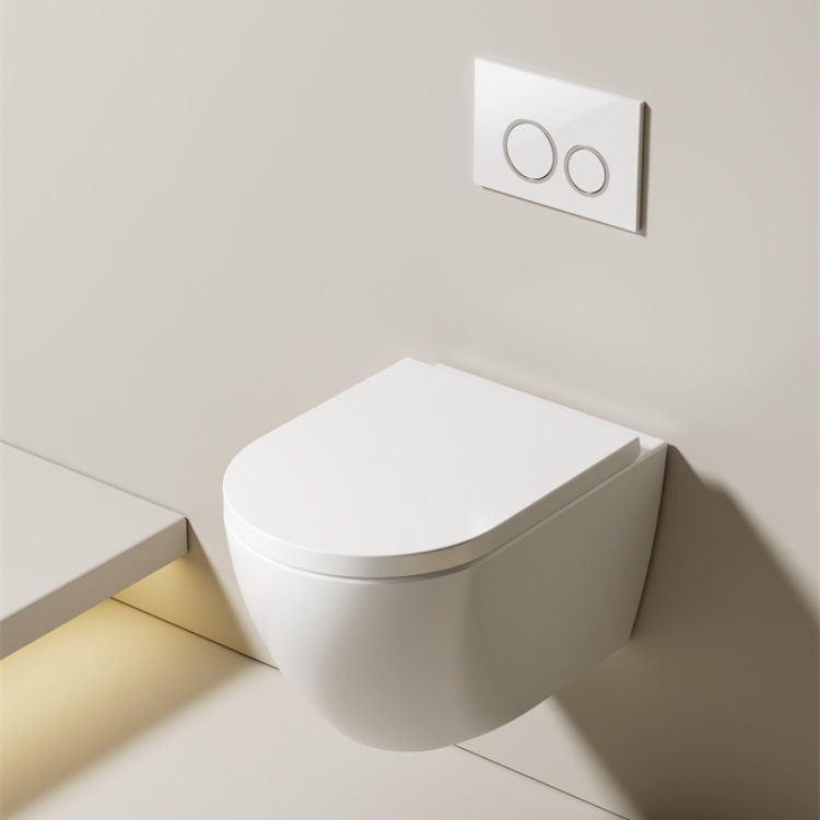 Modern Wall-Hung Toilet 2416D | Space-Saving, Soft-Close Lid, Minimalist Design