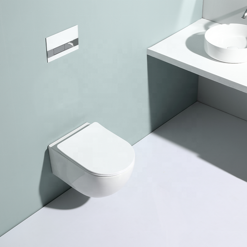 Rimless Wall Hung Toilet 2468D – Space-Saving, Powerful & Hygienic