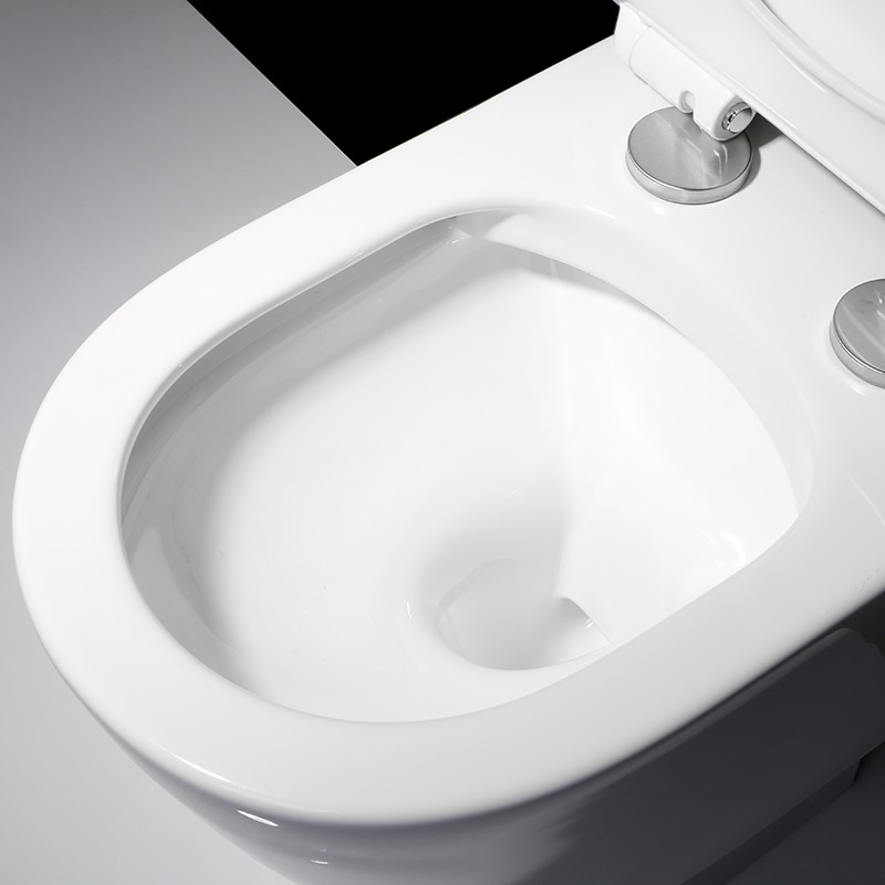 Modern Rimless Wall-Hung Toilet – Space-Saving, Silent Flush, Compact Ceramic WC