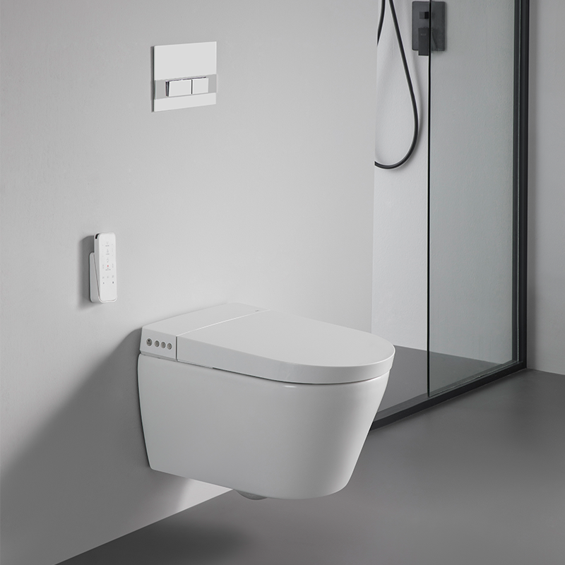 WC sospeso intelligente 2497 con funzione bidet, riscaldamento e scarico super vortex