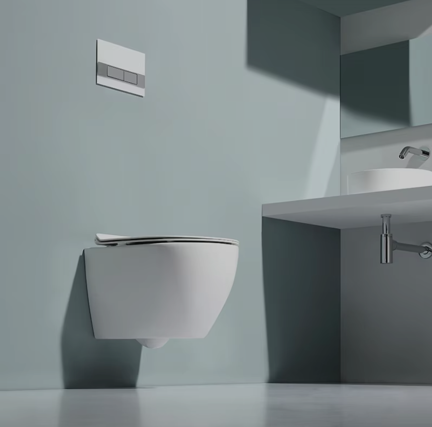 Contemporary Wall-Hung Toilet (Model 2479A)