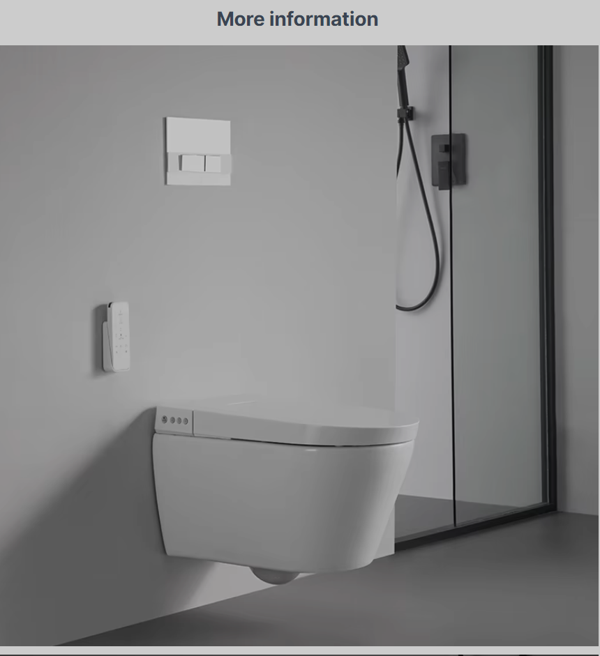 Modelo 2497 Vaso Sanitário Inteligente Suspenso – Sanita Eletrónica de Parede com Bidé Integrado