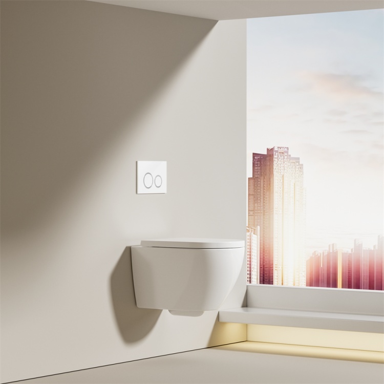 Modern Wall-Hung Toilet 2416D | Space-Saving, Soft-Close Lid, Minimalist Design