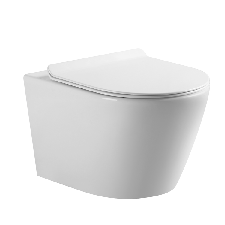 BF2390 Wall-Hung Ceramic Toilet with Cyclone Flushing and Soft Close UF Seat