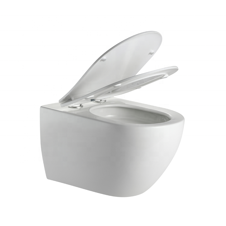 BF2416 New Vortex Wall Hung Toilet Washdown Ceramic Glossy White 530×360×350 mm