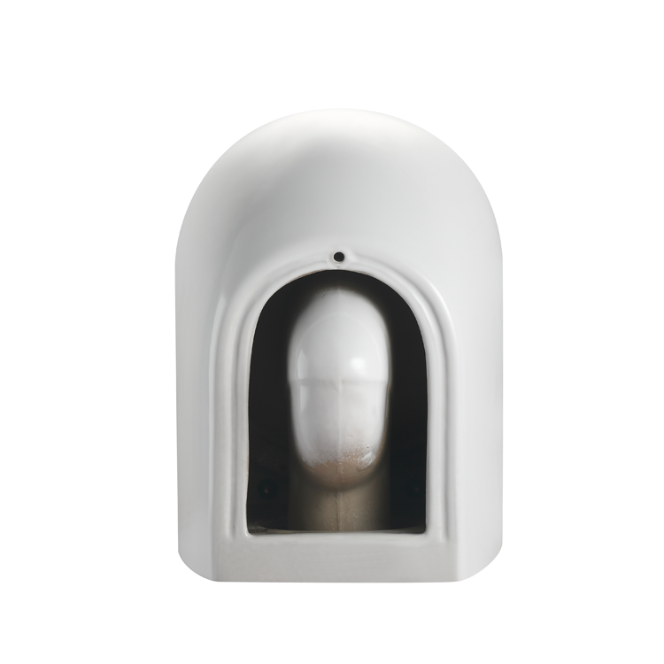 BF2418 Modern Wall-Hung Ceramic Toilet 3/4.5L Washdown Glossy White with UF Seat & Nano Coating