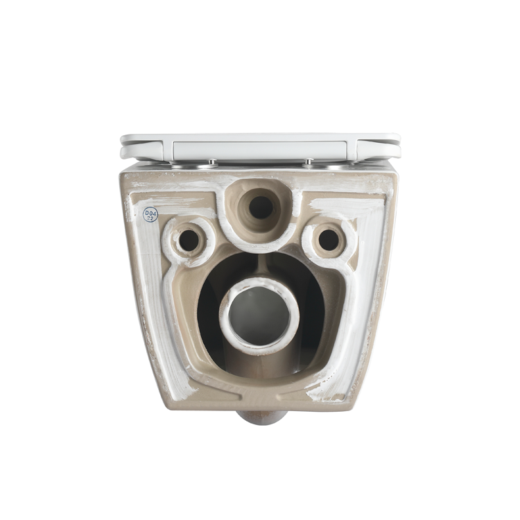 BF2418 Modern Wall-Hung Ceramic Toilet 3/4.5L Washdown Glossy White with UF Seat & Nano Coating